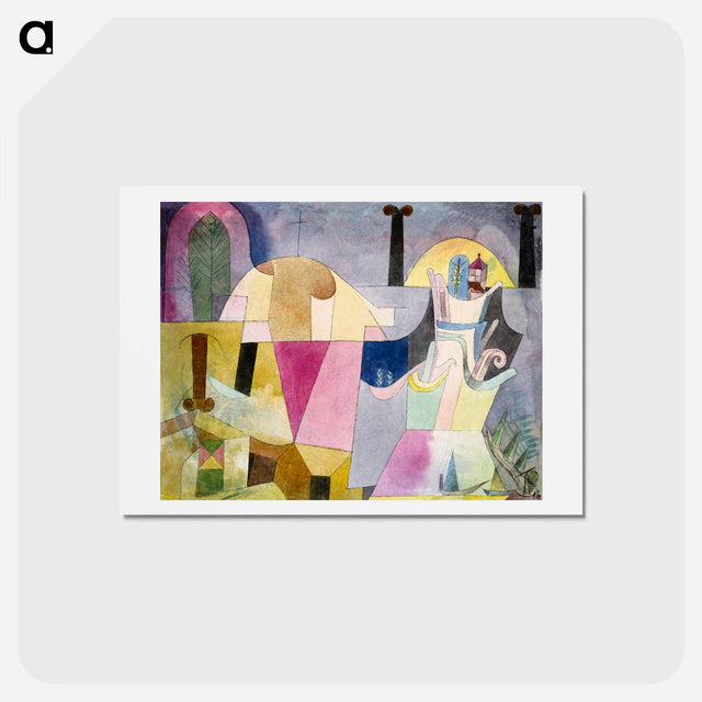 アートポストカード-Black Columns in a Landscape
 - パウル クレー Postcard.