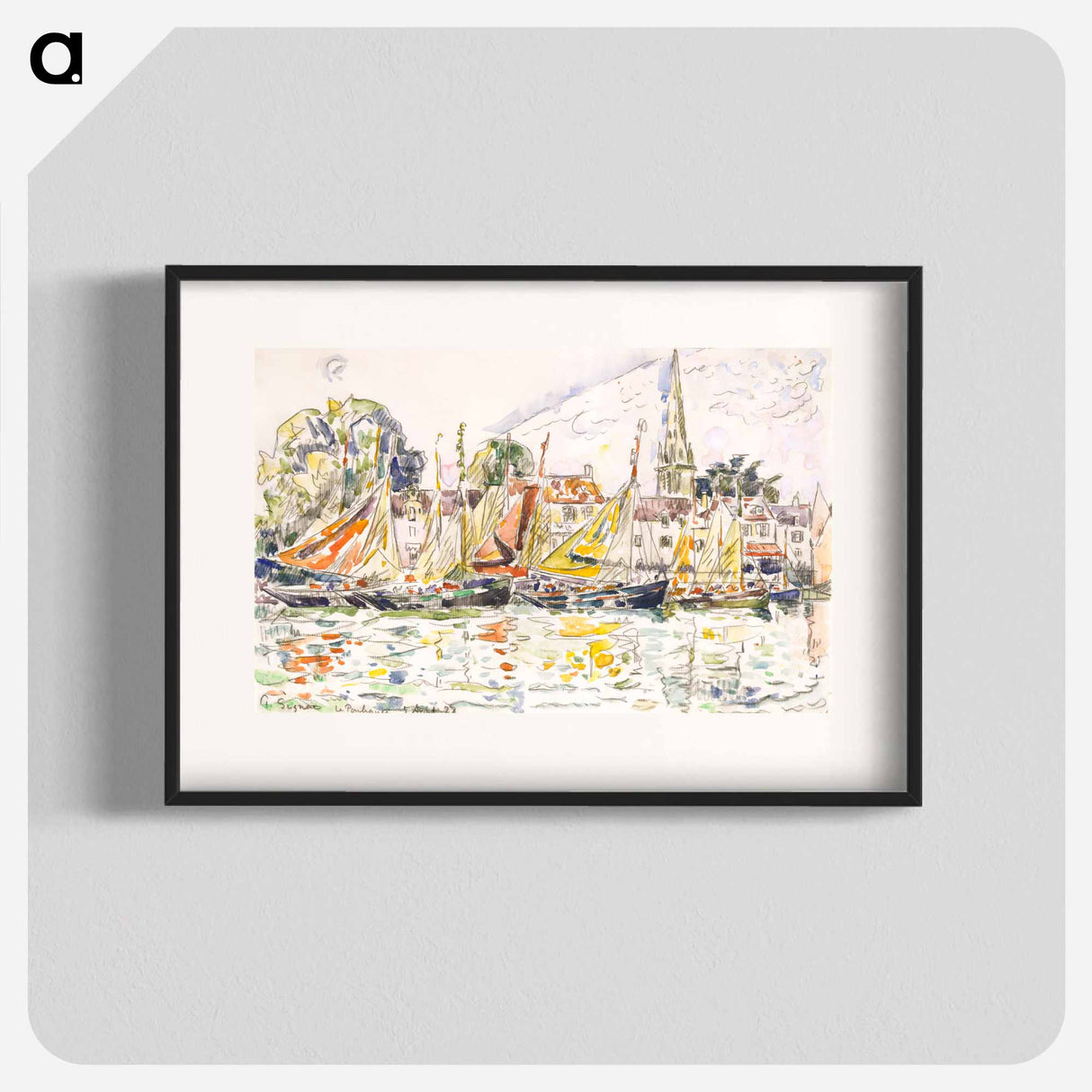 Le Pouliguen: Fishing Boats - Paul Signac Poster.