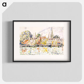 アートポスター-Le Pouliguen: Fishing Boats - ポール シニャック Poster.