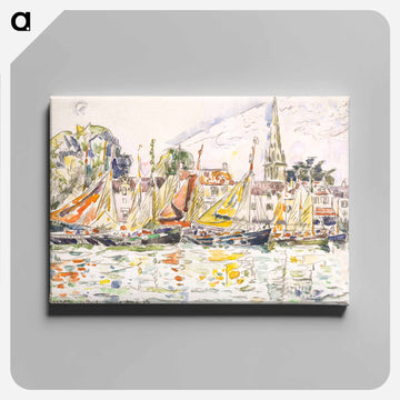 Le Pouliguen: Fishing Boats - ポール シニャック Canvas.