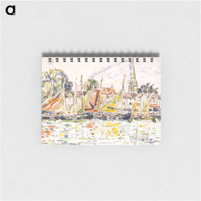 アートメモ帳-Le Pouliguen: Fishing Boats - ポール シニャック Memo.