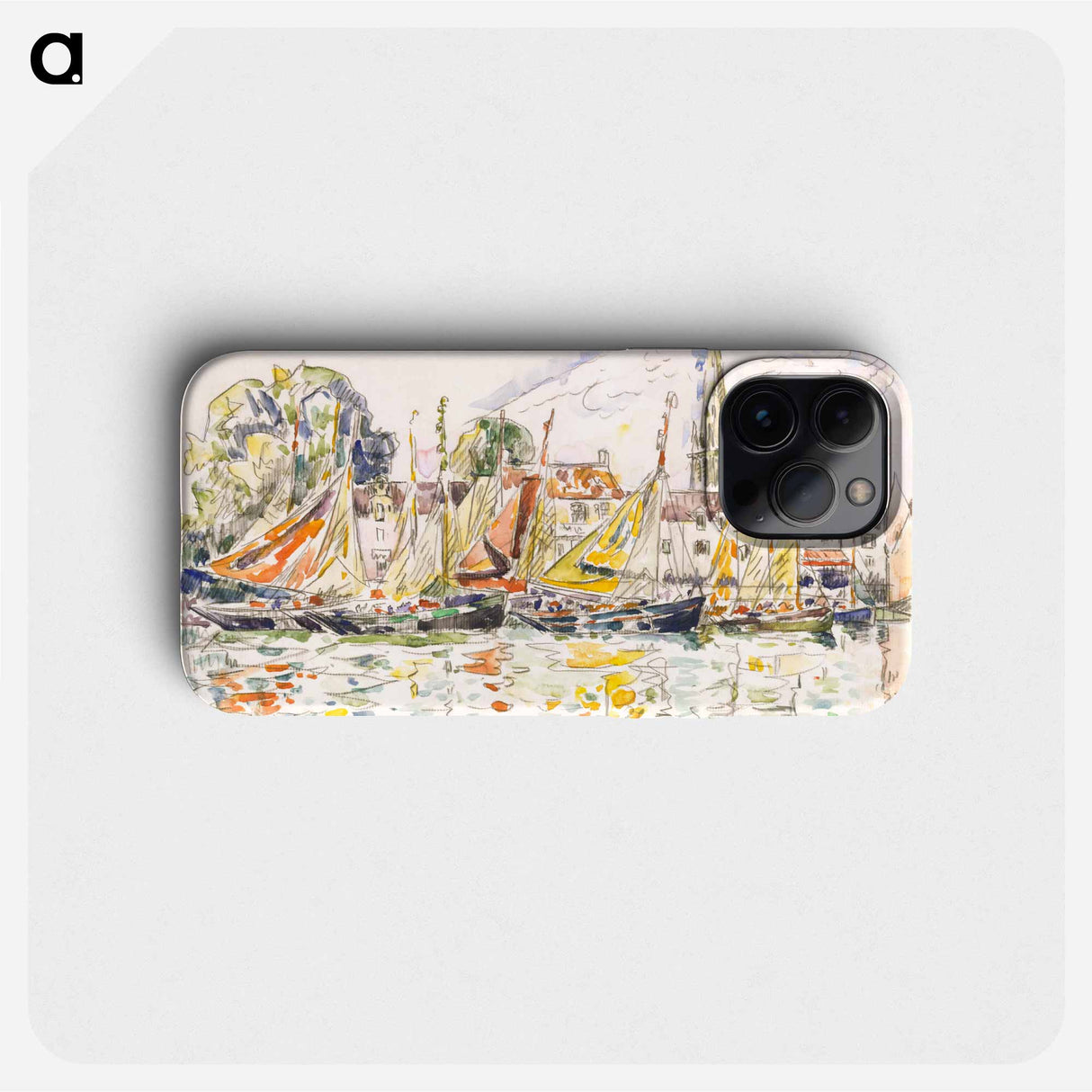 Le Pouliguen: Fishing Boats - ポール シニャック Phone Case.