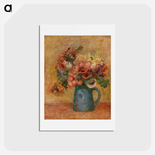 Vase of Flowers - ピエール オーギュスト ルノワール Postcard.