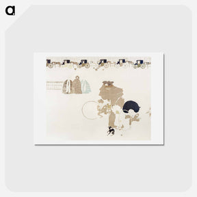 アートポストカード-Promenade des nourrices, frise des fiacres
 - ピエール ボナール Postcard.