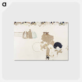 アートポストカード-Promenade des nourrices, frise des fiacres
 - ピエール ボナール Postcard.