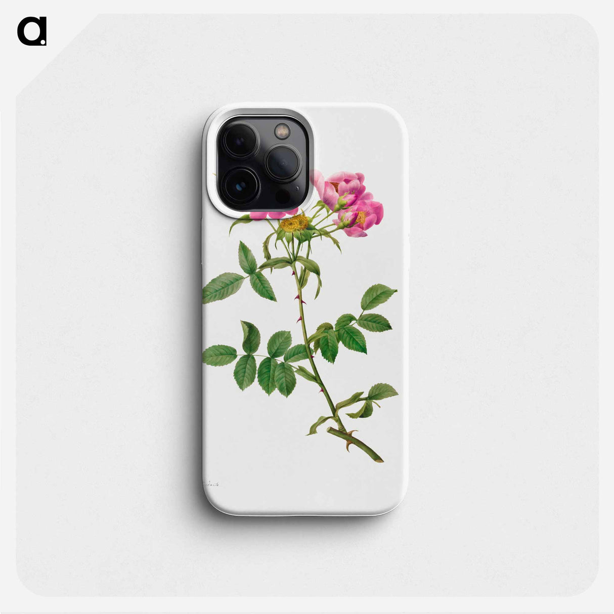 Rosa Collina Monsoniana - Pierre Joseph Redouté Phone Case.