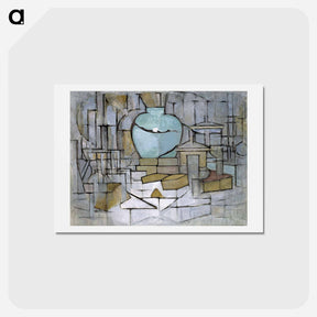 アートポストカード-Still Life with Gingerpot II - ピエト モンドリアン Postcard.