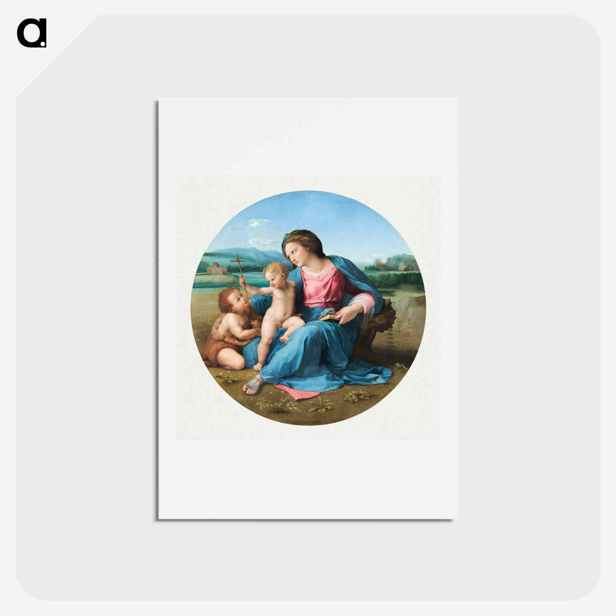 The Alba Madonna - ラファエロ サンティ Postcard.