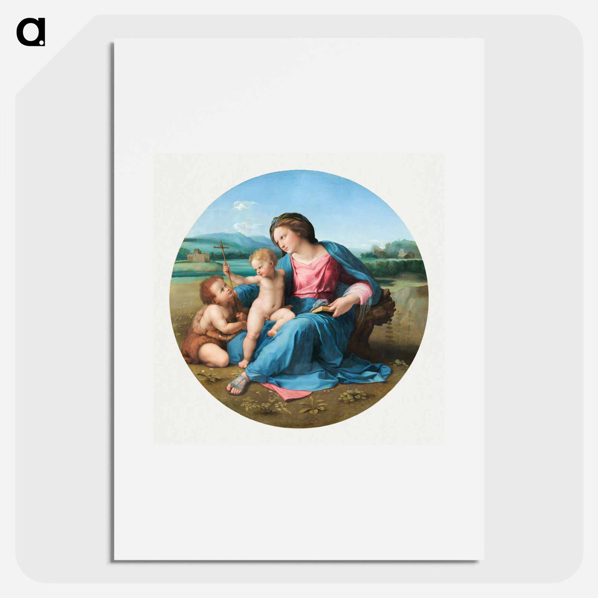 The Alba Madonna - ラファエロ サンティ Poster.