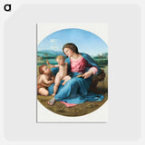The Alba Madonna - ラファエロ サンティ Postcard.