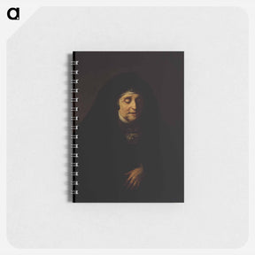 アートメモ帳-Portrait of an aged woman in oriental costume by Rembrandt van Rijn - レンブラント ファン レイン Memo.