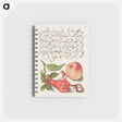 アートメモ帳-Pomegranate, Worm, and Peach
 - 書道のお手本 Memo.