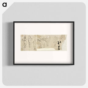 アートポスター-Krishna playing a flute - テオ ファン ドゥースブルフ Poster.
