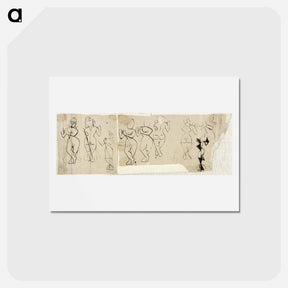 アートポストカード-Krishna playing a flute - テオ ファン ドゥースブルフ Postcard.