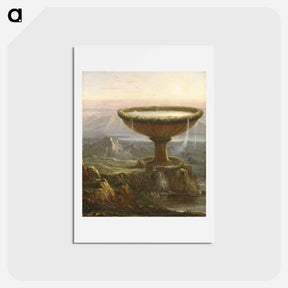 アートポストカード-The Titan`s Goblet - トーマス コール Postcard.