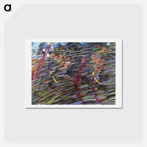 アートポストカード-States of Mind II: Those Who Go - ウンベルト ボッチョーニ  Postcard.