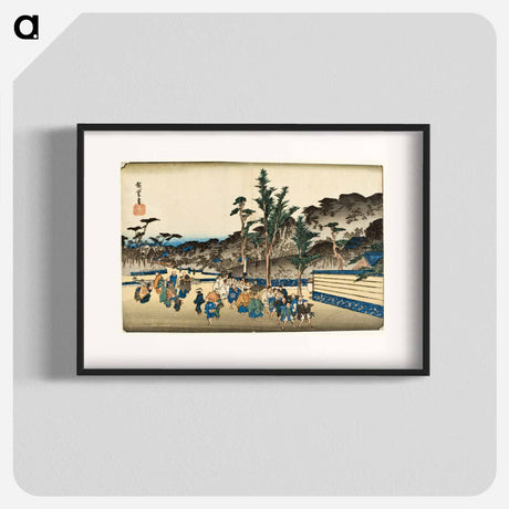 アートポスター-Precincts of Zōjōji in Shiba
 - 歌川 広重 Poster.