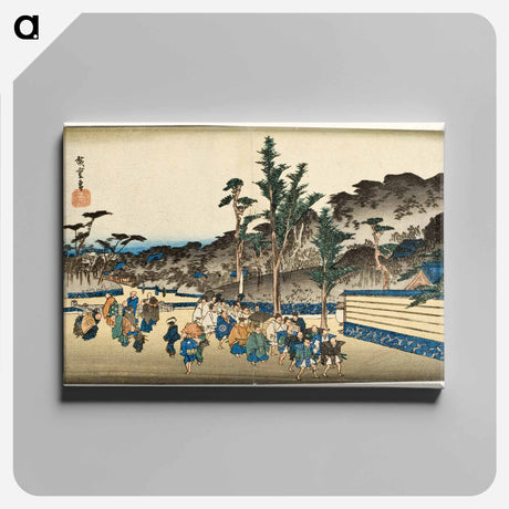 アートパネル-Precincts of Zōjōji in Shiba
 - 歌川 広重 Canvas.