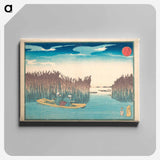 Seaweed Gatherers at Omori - 歌川 国芳 Canvas.