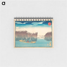アートメモ帳-Seaweed Gatherers at Omori - 歌川 国芳 Memo.