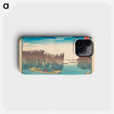 Seaweed Gatherers at Omori - Utagawa Kuniyoshi Phone Case.