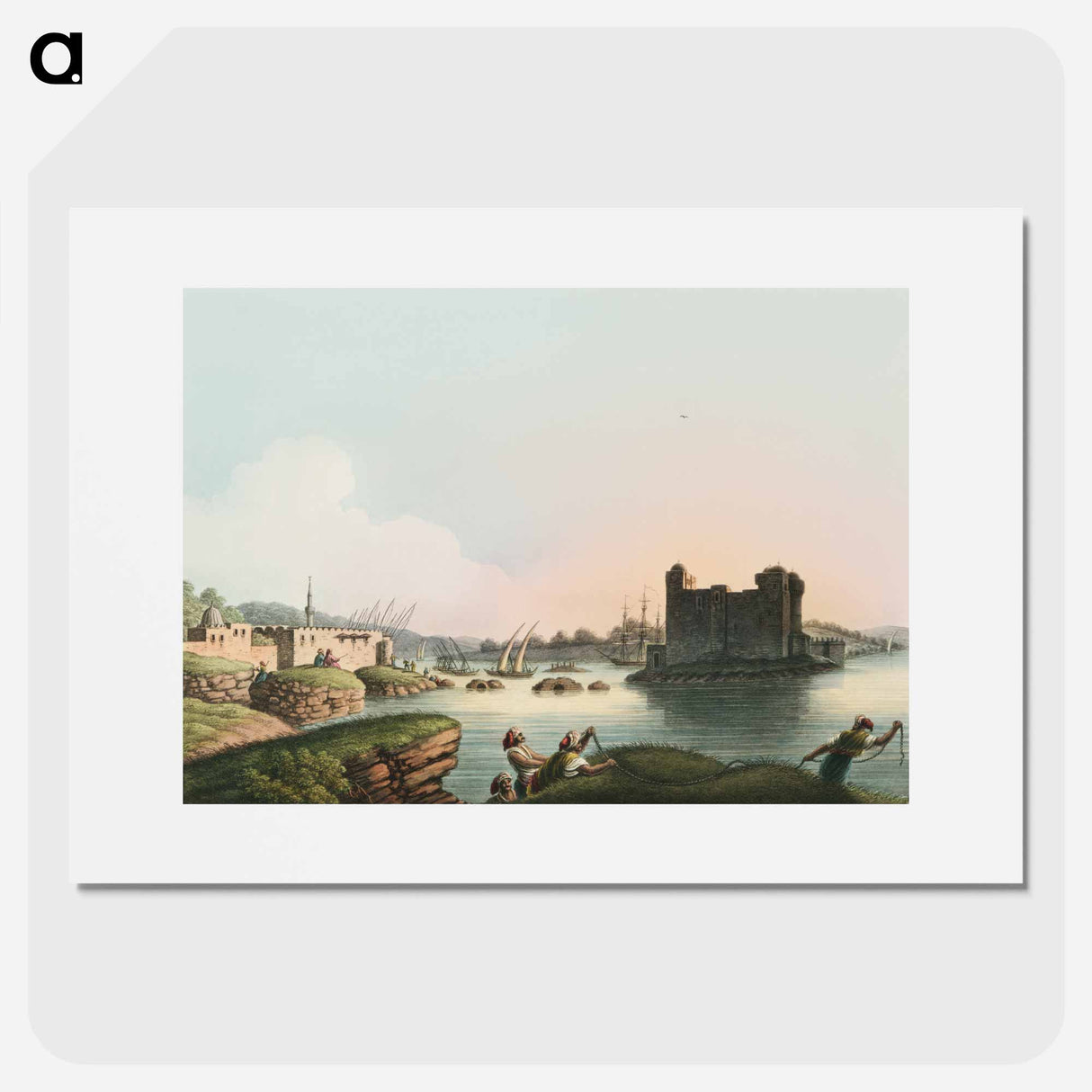 Port of Latachia - View of the Ottoman Empire Poster.