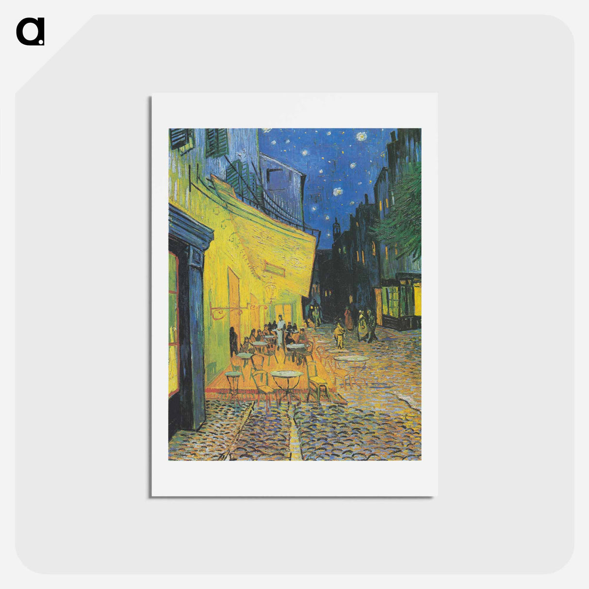 Café Terrace at Night - フィンセント ファン ゴッホ Postcard.