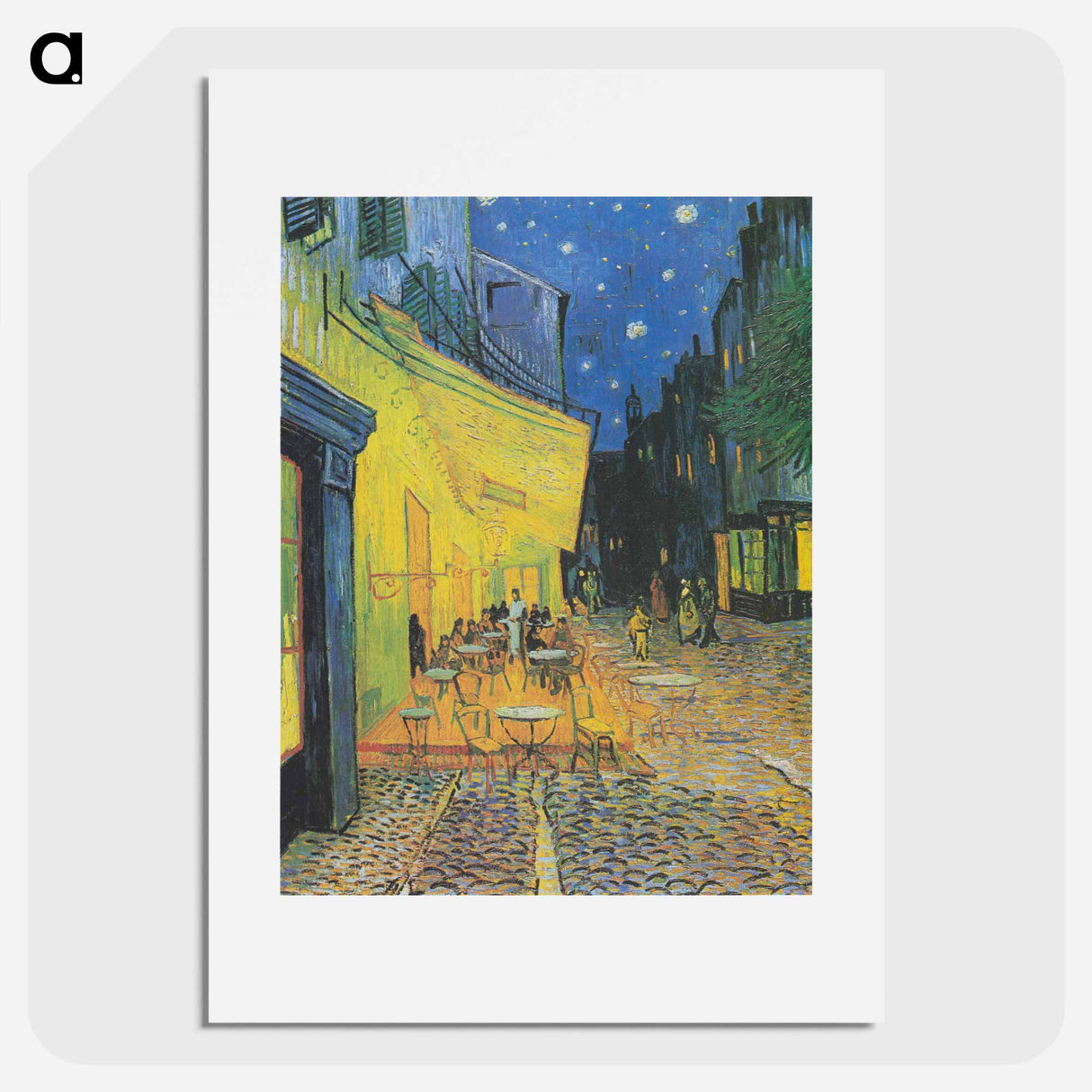 Café Terrace at Night - Vincent van Gogh Poster.