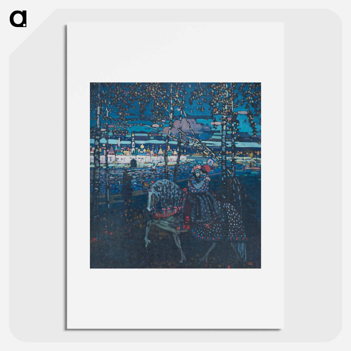 Riding couple - Wassily Kandinsky Poster.