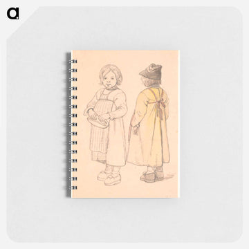 Two studies of a small Swedish boy from Leksand by Wilhelm Marstrand - ヴィルヘルム マーストランド Memo.