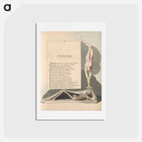 アートポストカード-Young's Night Thoughts, Page 19, Emblem of That Which Shall Awake the Dead - ウィリアム ブレイク Postcard.
