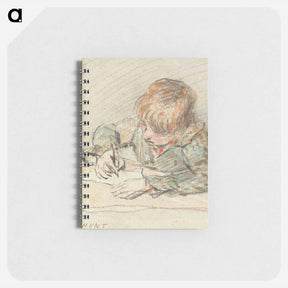 アートメモ帳-A Boy Writing - ウィリアム ヘンリー ハント Memo.
