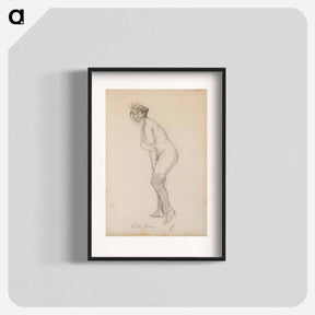 アートポスター-Standing Nude Woman - ウィリアム ジェームス グラッケンズ Poster.