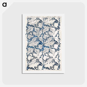 アートポストカード-William Morris's Wallflower Pattern - ウィリアム モリス Postcard.
