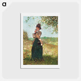 アートポストカード-The Yellow Jacket - ウィンスロー ホーマー Postcard.