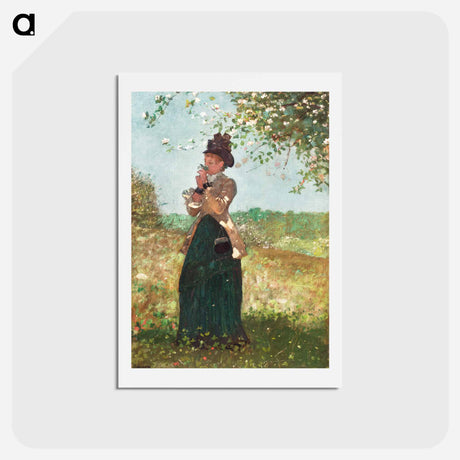 アートポストカード-The Yellow Jacket - ウィンスロー ホーマー Postcard.