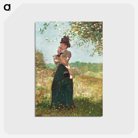 アートポストカード-The Yellow Jacket - ウィンスロー ホーマー Postcard.