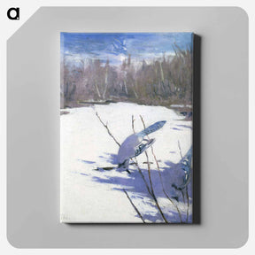 アートパネル-Blue Jays in Winter - アボット ハンダーソン セイヤー Canvas.