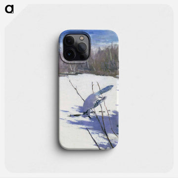 Blue Jays in Winter - アボット ハンダーソン セイヤー Phone Case.