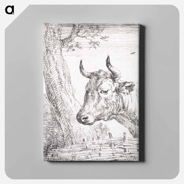 Head of a cow - アールト シューマン Canvas.