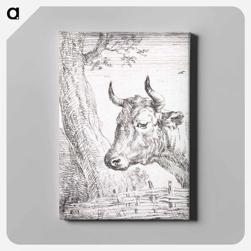 Head of a cow - アールト シューマン Canvas.