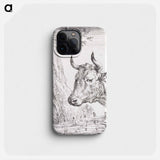 Head of a cow - アールト シューマン Phone Case.
