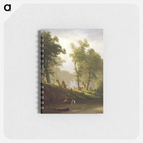 アートメモ帳-The Wolf River, Kansas - アルバート ビアスタット Memo.