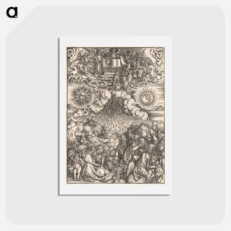 アートポストカード-Opening the sixth seal - アルブレヒト デューラー Postcard.