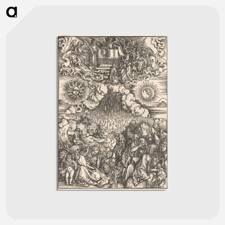 アートポストカード-Opening the sixth seal - アルブレヒト デューラー Postcard.