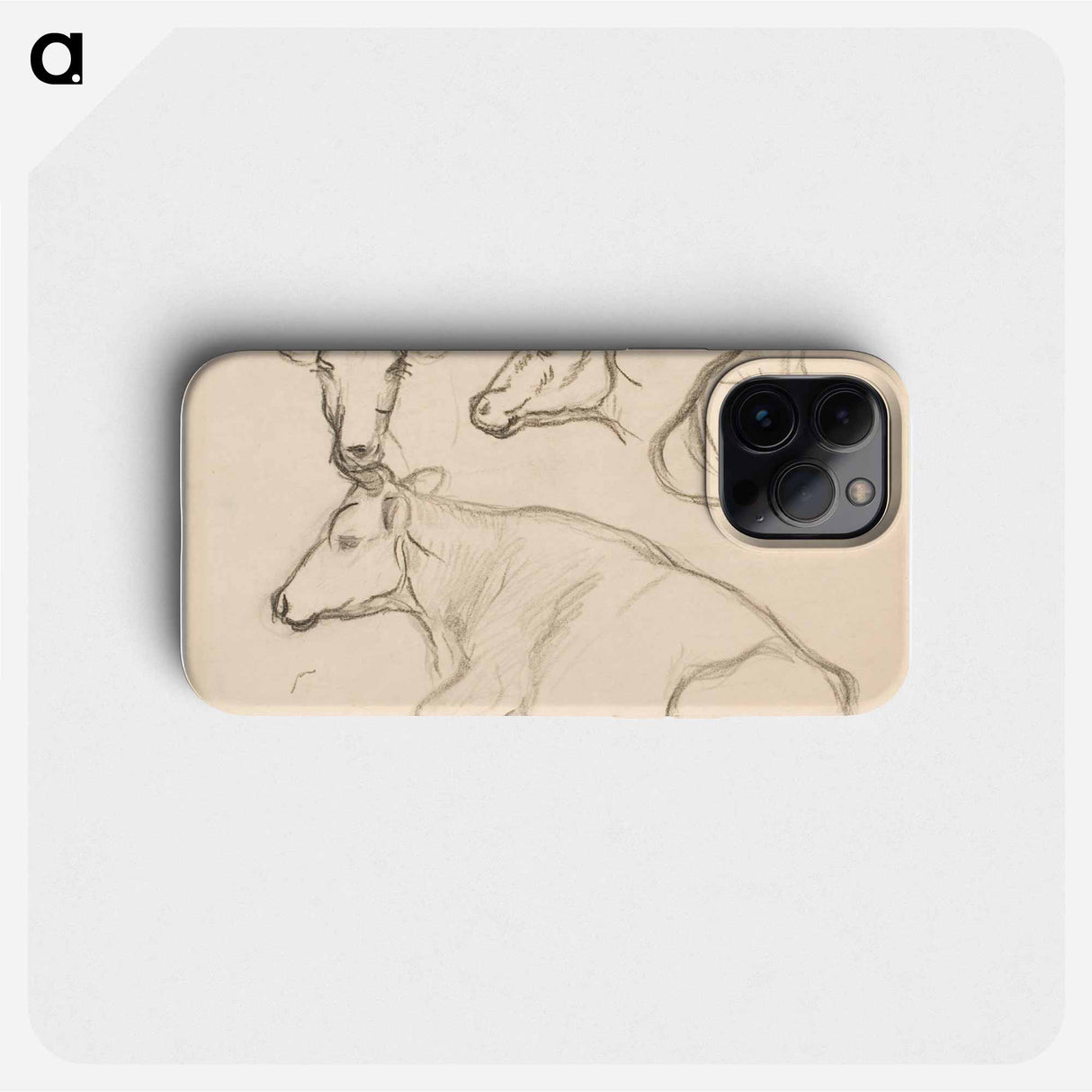 Lehmäharjoitelmia - アルフレッド ウィリアム フィンチ Phone Case.