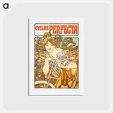 アートポストカード-Cycles Perfecta - アルフォンス ミュシャ Postcard.