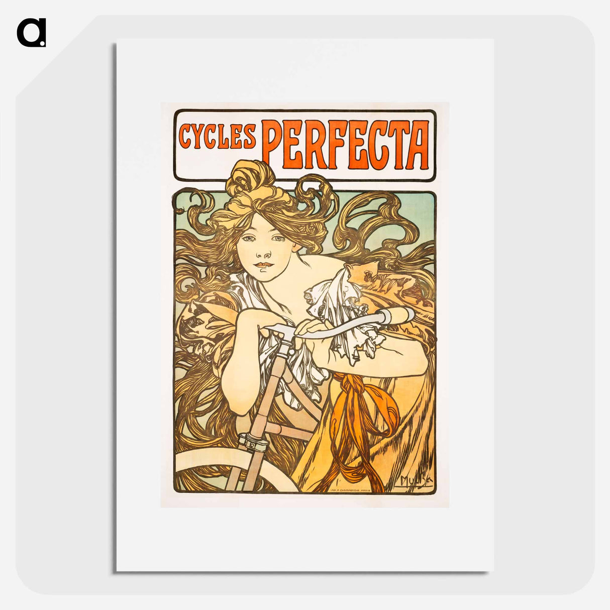 Cycles Perfecta - アルフォンス ミュシャ Poster.