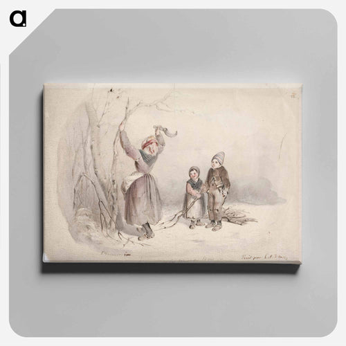 Metsästä puita varastavia lapsia - アンダース エクマン Canvas.