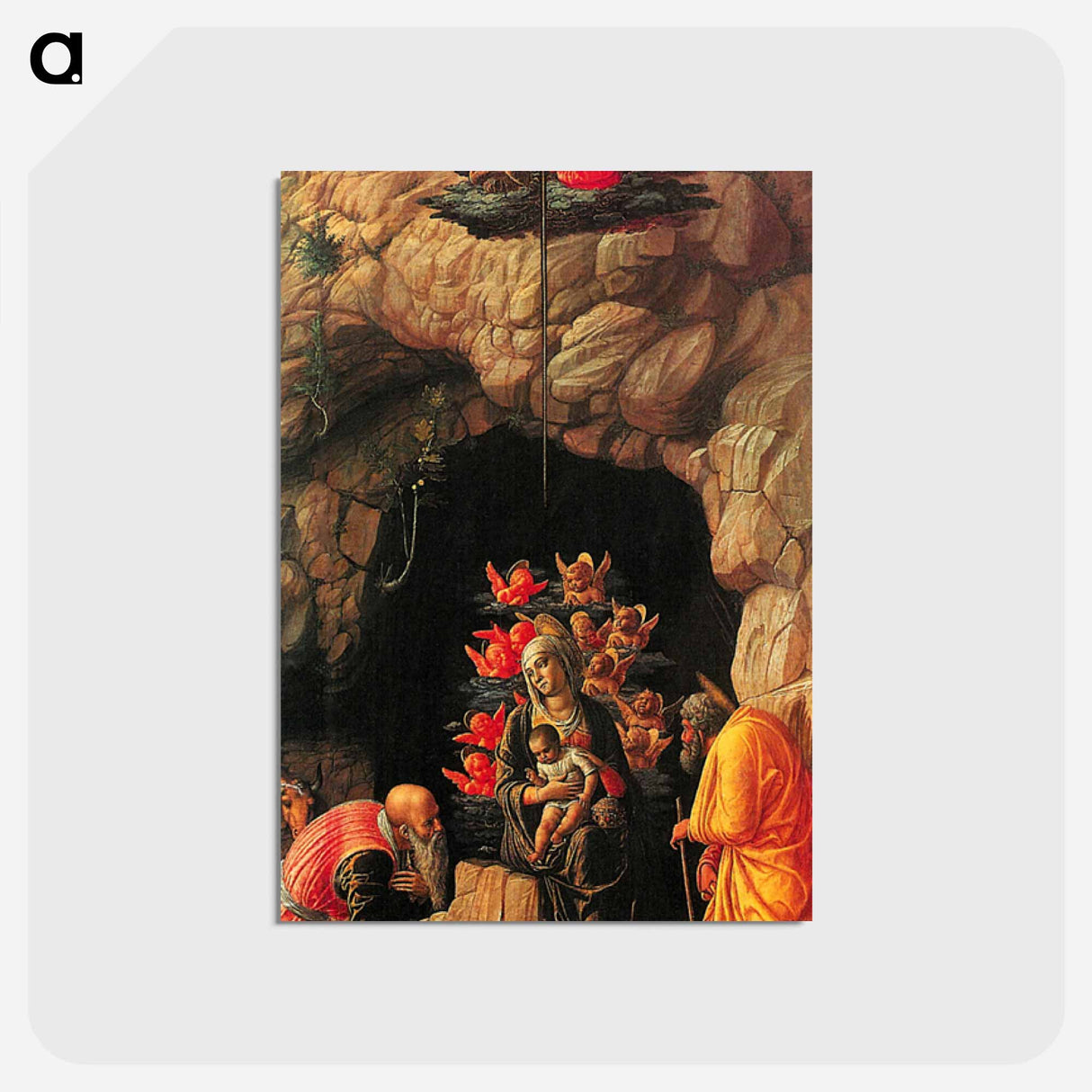 アートポストカード-Adoration of the Magi - アンドレア マンテーニャ Postcard.